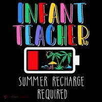 Infant Teacher Summer Recharge Required Last Day Of School Coffee Mug thumb 5