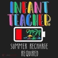 Infant Teacher Summer Recharge Required Last Day Of School Beanie thumb 2