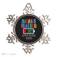 Infant Teacher Summer Recharge Required Last Day Of School Ornament thumb 0