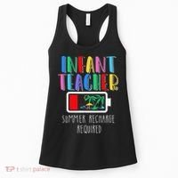Infant Teacher Summer Recharge Required Last Day Of School Women's Tank Top thumb 0