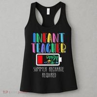 Infant Teacher Summer Recharge Required Last Day Of School Women's Tank Top thumb 3