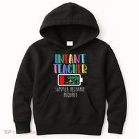 Infant Teacher Summer Recharge Required Last Day Of School Kids Hoodie thumb 0