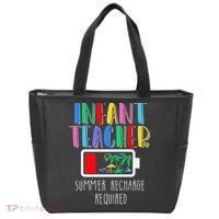 Infant Teacher Summer Recharge Required Last Day Of School Tote Bag thumb 0