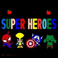 I Teacher Super Heroes Cute Superhero Characters Coffee Mug thumb 5