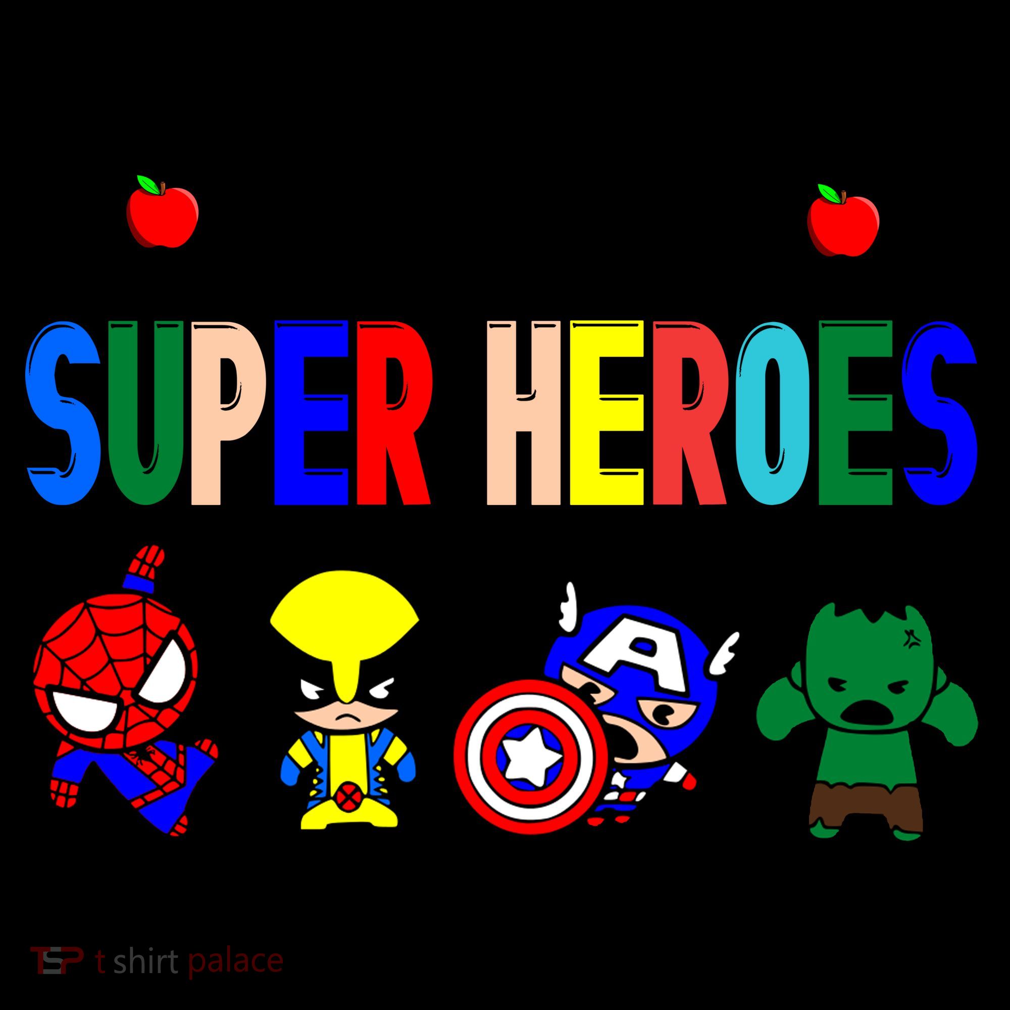 I Teacher Super Heroes Cute Superhero Characters Coffee Mug