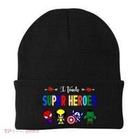 I Teacher Super Heroes Cute Superhero Characters Beanie thumb 0