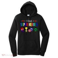 I Teacher Super Heroes Cute Superhero Characters Women's Hoodie thumb 0