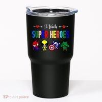 I Teacher Super Heroes Cute Superhero Characters Tumbler thumb 0
