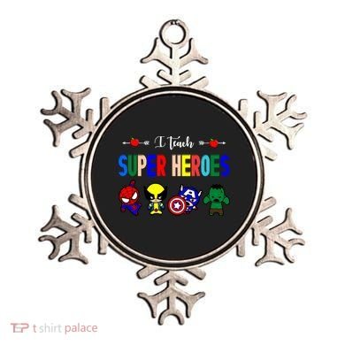 I Teacher Super Heroes Cute Superhero Characters Ornament