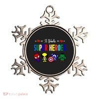 I Teacher Super Heroes Cute Superhero Characters Ornament thumb 0