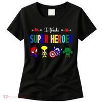 I Teacher Super Heroes Cute Superhero Characters Women's T-Shirt thumb 0