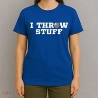I Throw Stuff Shot Put Athlete Throwing T-Shirt thumb 4