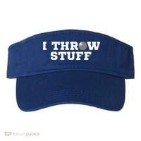 I Throw Stuff Shot Put Athlete Throwing Visor thumb 0
