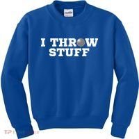 I Throw Stuff Shot Put Athlete Throwing Kids Sweatshirt thumb 0