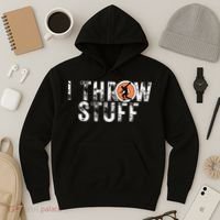 I Throw Stuff Discus Track And Field Athlete Throwers Gifts Hoodie thumb 3