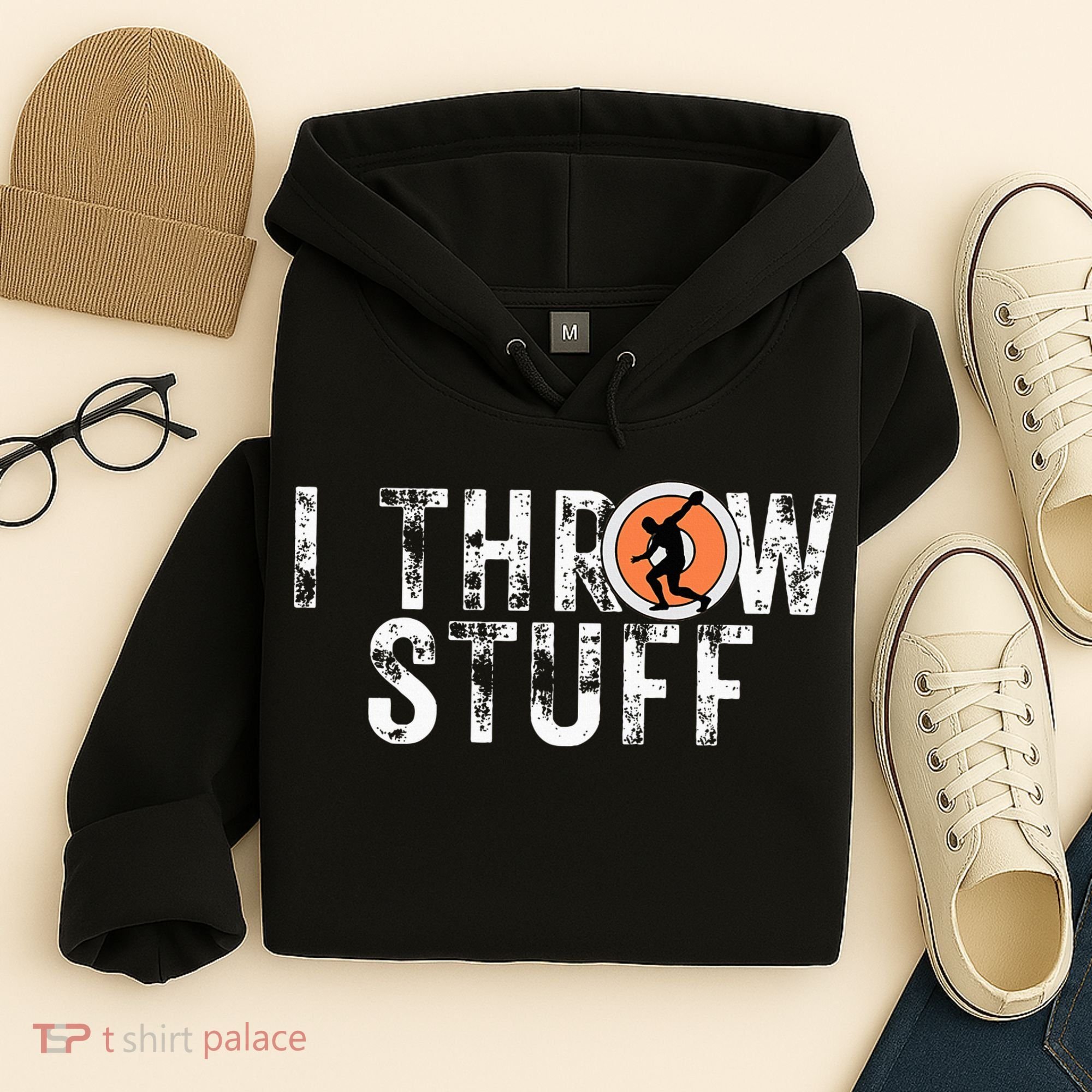 I Throw Stuff Discus Track And Field Athlete Throwers Gifts Hoodie