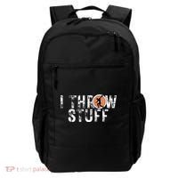 I Throw Stuff Discus Track And Field Athlete Throwers Gifts Backpack thumb 0
