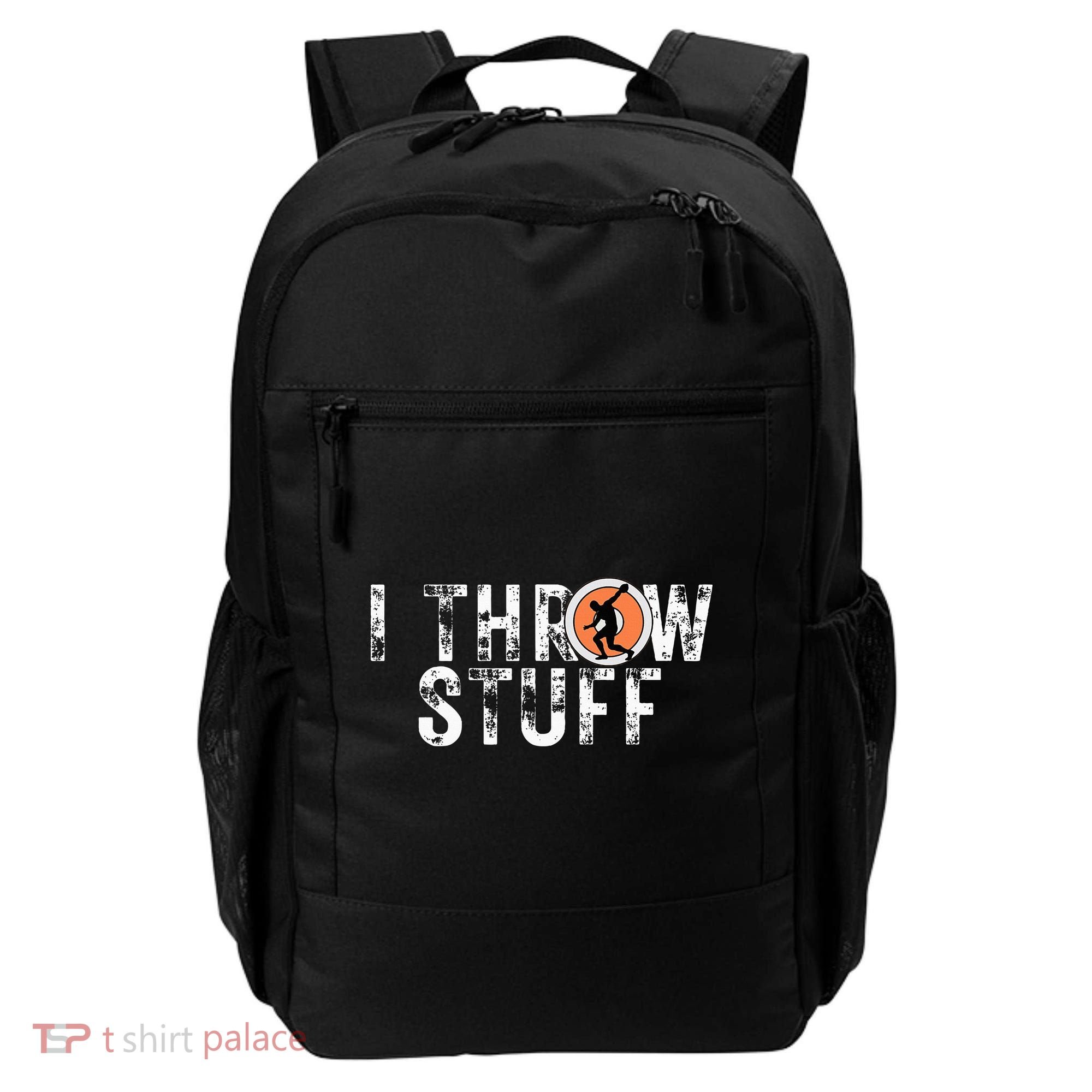I Throw Stuff Discus Track And Field Athlete Throwers Gifts Backpack