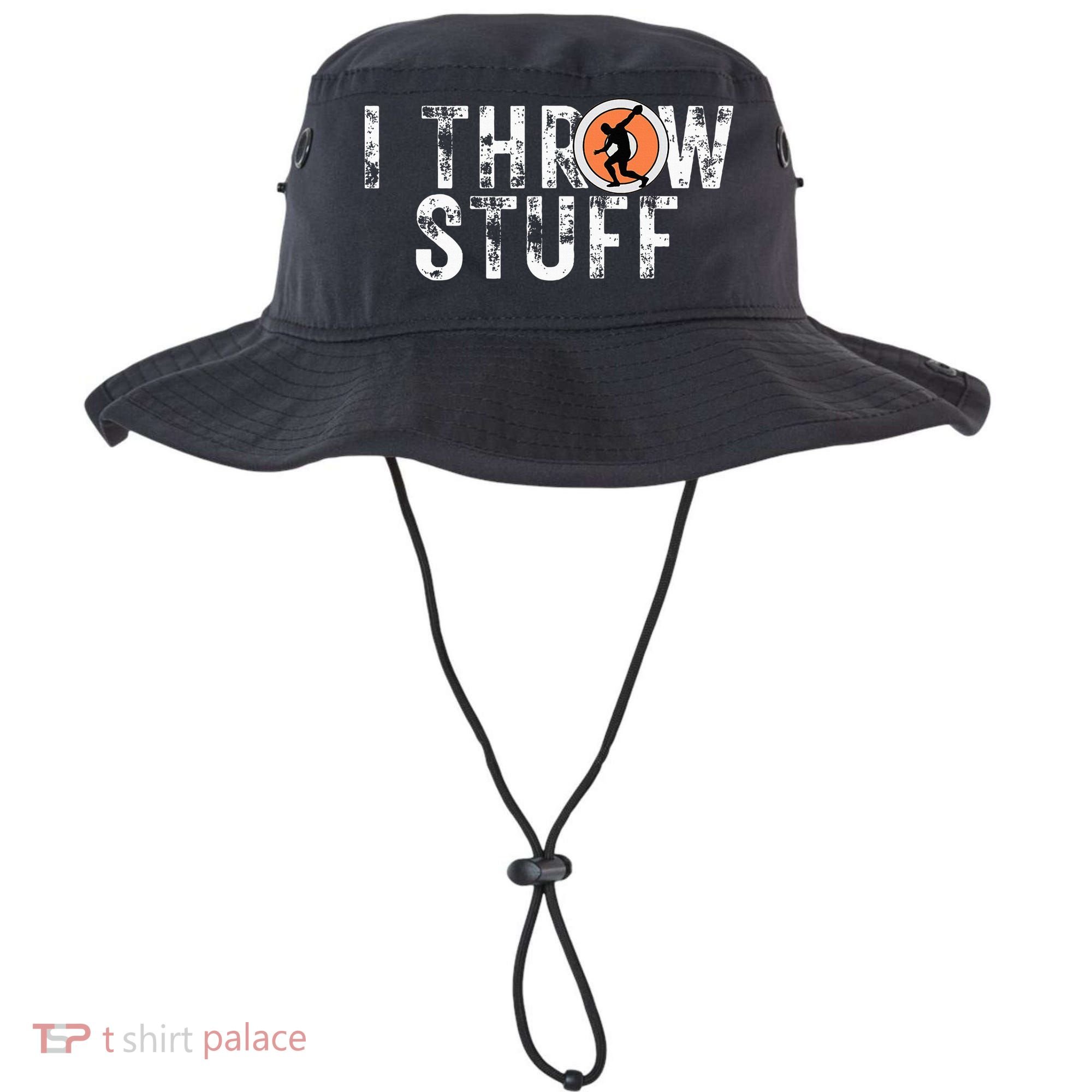 I Throw Stuff Discus Track And Field Athlete Throwers Gifts Bucket Hat