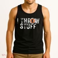 I Throw Stuff Discus Track And Field Athlete Throwers Gifts Tank Top thumb 3