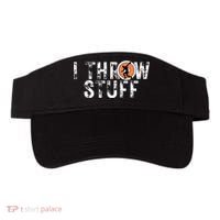 I Throw Stuff Discus Track And Field Athlete Throwers Gifts Visor thumb 0