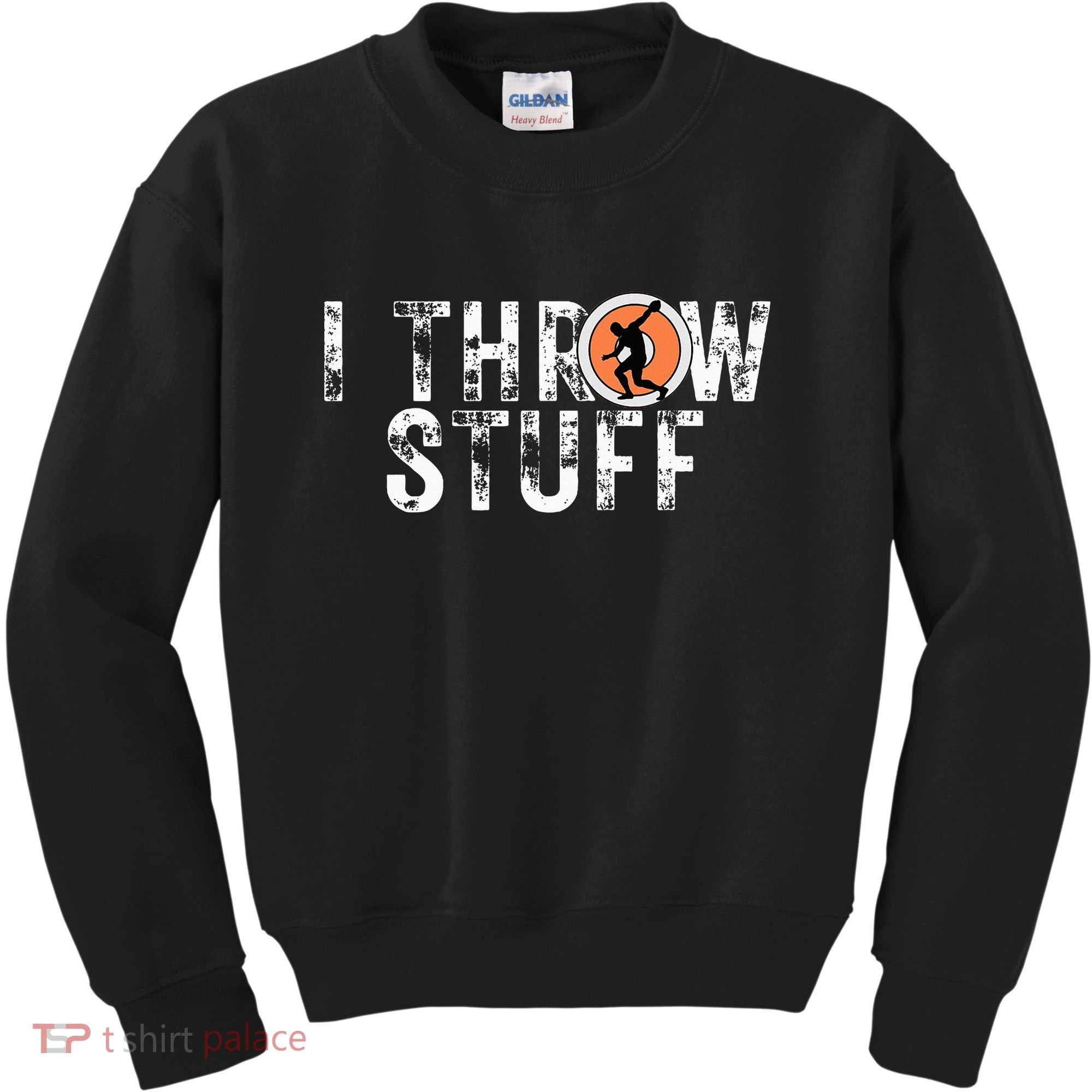 I Throw Stuff Discus Track And Field Athlete Throwers Gifts Kids Sweatshirt