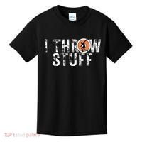 I Throw Stuff Discus Track And Field Athlete Throwers Gifts Kids T-Shirt thumb 0