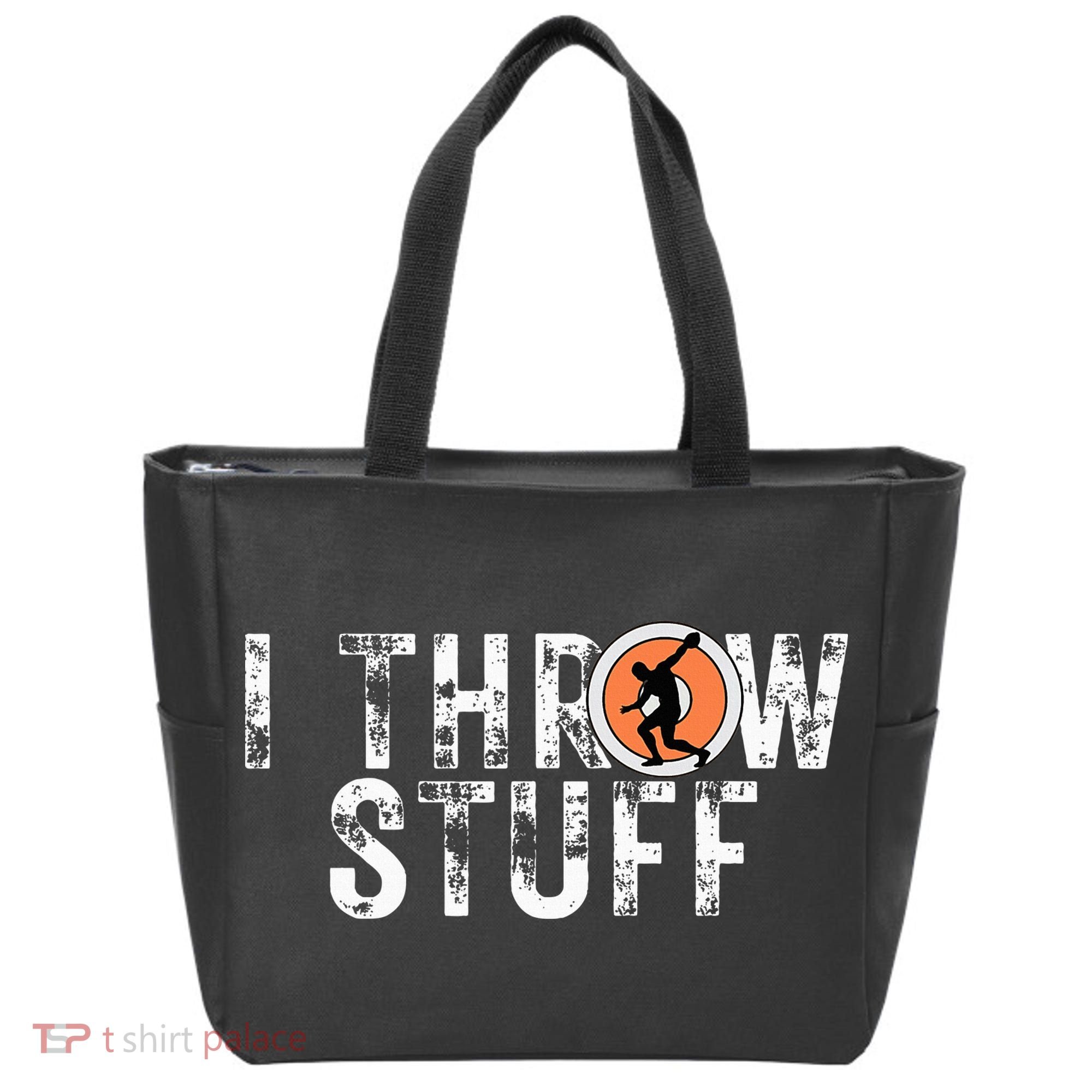 I Throw Stuff Discus Track And Field Athlete Throwers Gifts Tote Bag