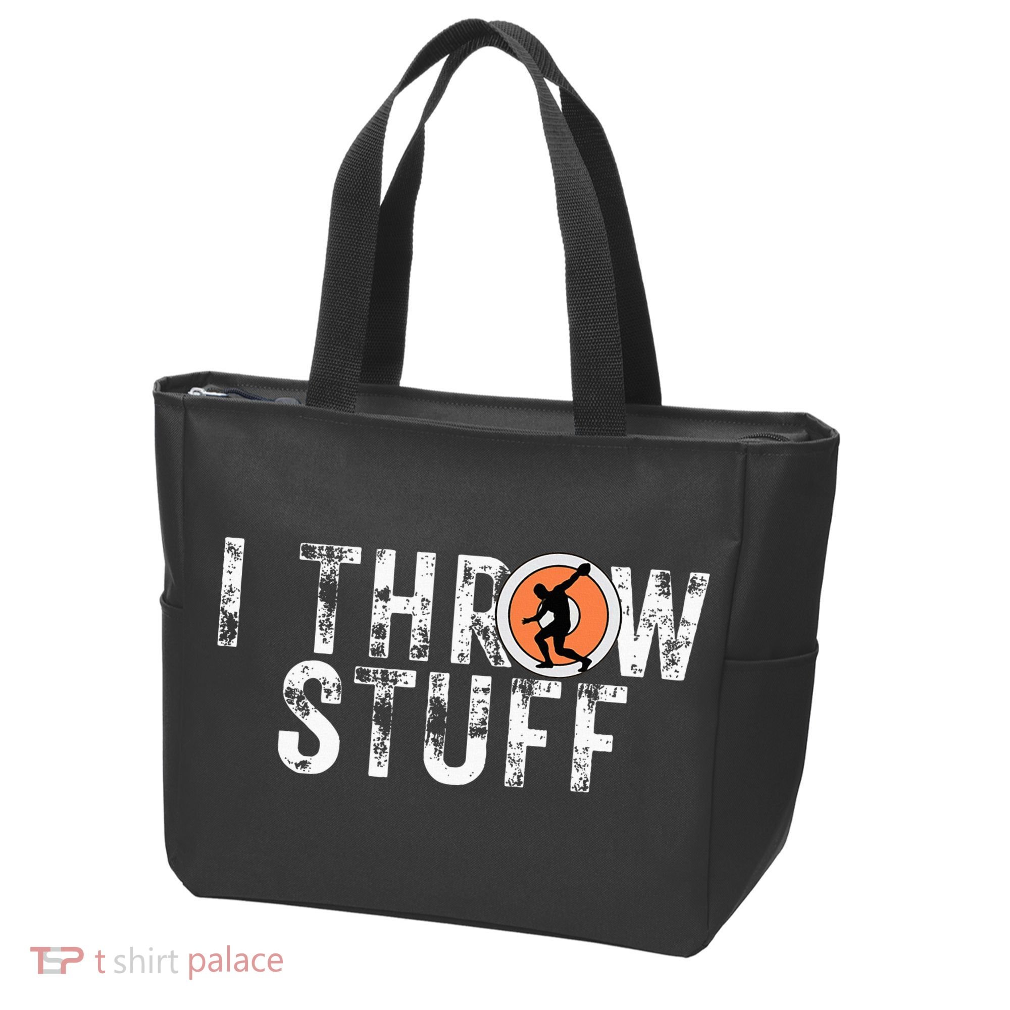 I Throw Stuff Discus Track And Field Athlete Throwers Gifts Tote Bag