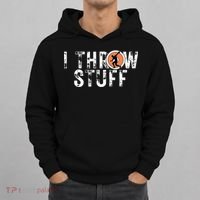 I Throw Stuff Discus Track and Field Athlete Throwers GiftS Hoodie thumb 0