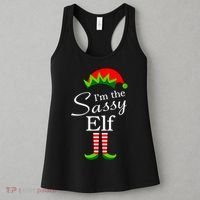 The Sassy Elf Funny Christmas Family Matching Women's Tank Top thumb 3