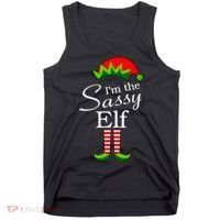 The Sassy Elf Funny Christmas Family Matching Tank Top thumb 0