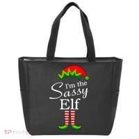 The Sassy Elf Funny Christmas Family Matching Tote Bag thumb 0