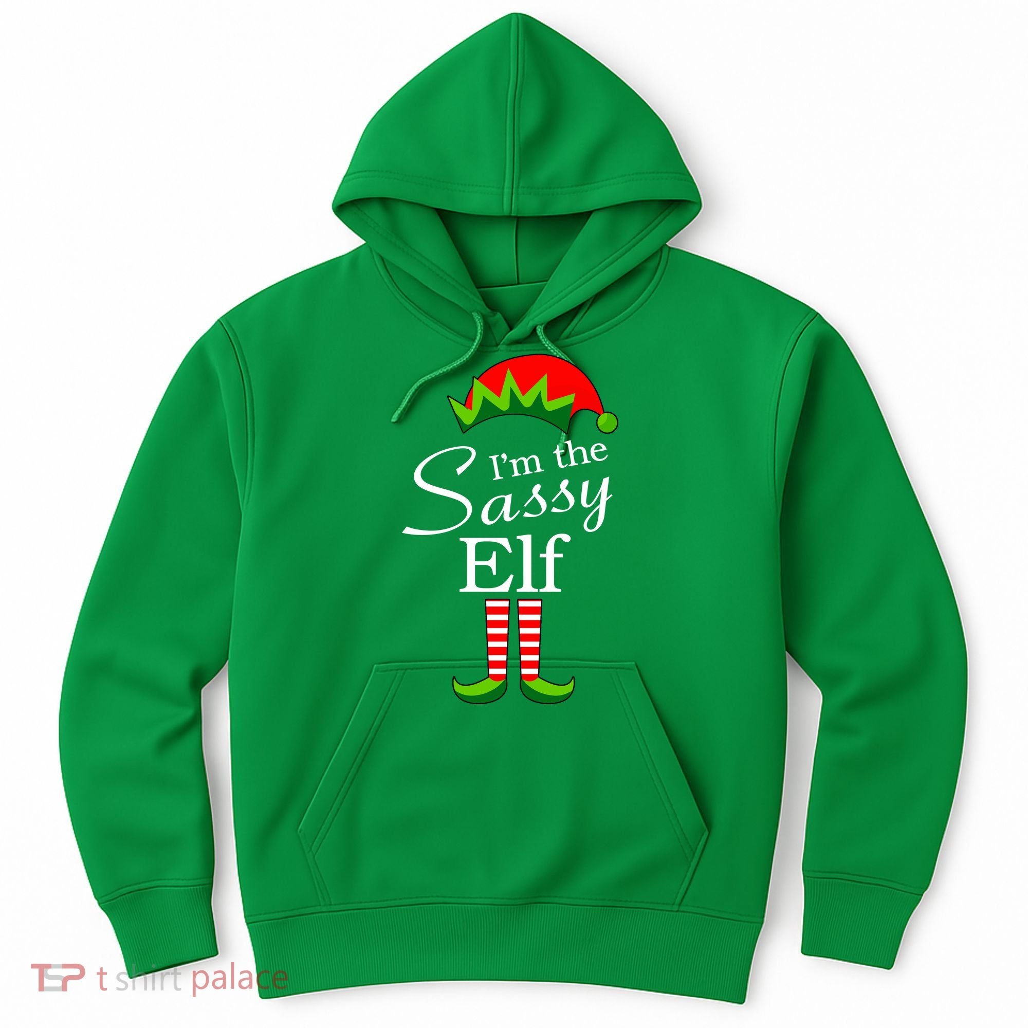 The Sassy Elf Funny Christmas Family Matching Hoodie