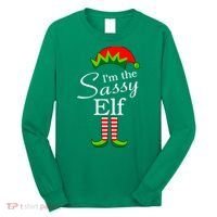 The Sassy Elf Funny Christmas Family Matching Long Sleeve Shirt thumb 0