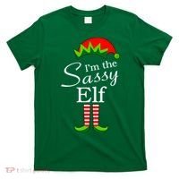 The Sassy Elf Funny Christmas Family Matching T-Shirt thumb 0