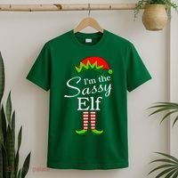 The Sassy Elf Funny Christmas Family Matching T-Shirt thumb 2