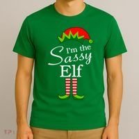The Sassy Elf Funny Christmas Family Matching T-Shirt thumb 3