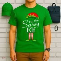 The Sassy Elf Funny Christmas Family Matching T-Shirt thumb 6