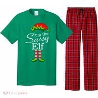 The Sassy Elf Funny Christmas Family Matching Pajama Set thumb 0