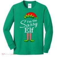 The Sassy Elf Funny Christmas Family Matching Kids Long Sleeve Shirt thumb 0