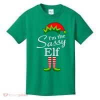 The Sassy Elf Funny Christmas Family Matching Kids T-Shirt thumb 0