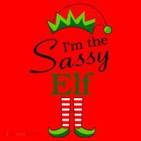 The Sassy Elf Funny Christmas Family Matching Santa Hat thumb 1