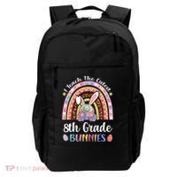 I Teach The Cutest 8th Grade Bunnies Teacher Easter Rainbow Cute Gift Backpack thumb 0