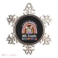 I Teach The Cutest 8th Grade Bunnies Teacher Easter Rainbow Cute Gift Ornament thumb 0