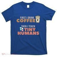 I Teach Tiny Hu Back To School Preschool Daycare Teacher Cool Gift T-Shirt thumb 0