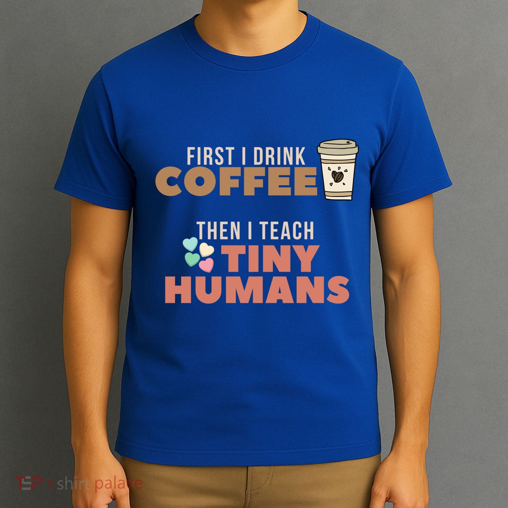 I Teach Tiny Hu Back To School Preschool Daycare Teacher Cool Gift T-Shirt