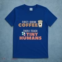 I Teach Tiny Hu Back To School Preschool Daycare Teacher Cool Gift T-Shirt thumb 5