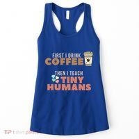I Teach Tiny Hu Back To School Preschool Daycare Teacher Cool Gift Women's Tank Top thumb 0