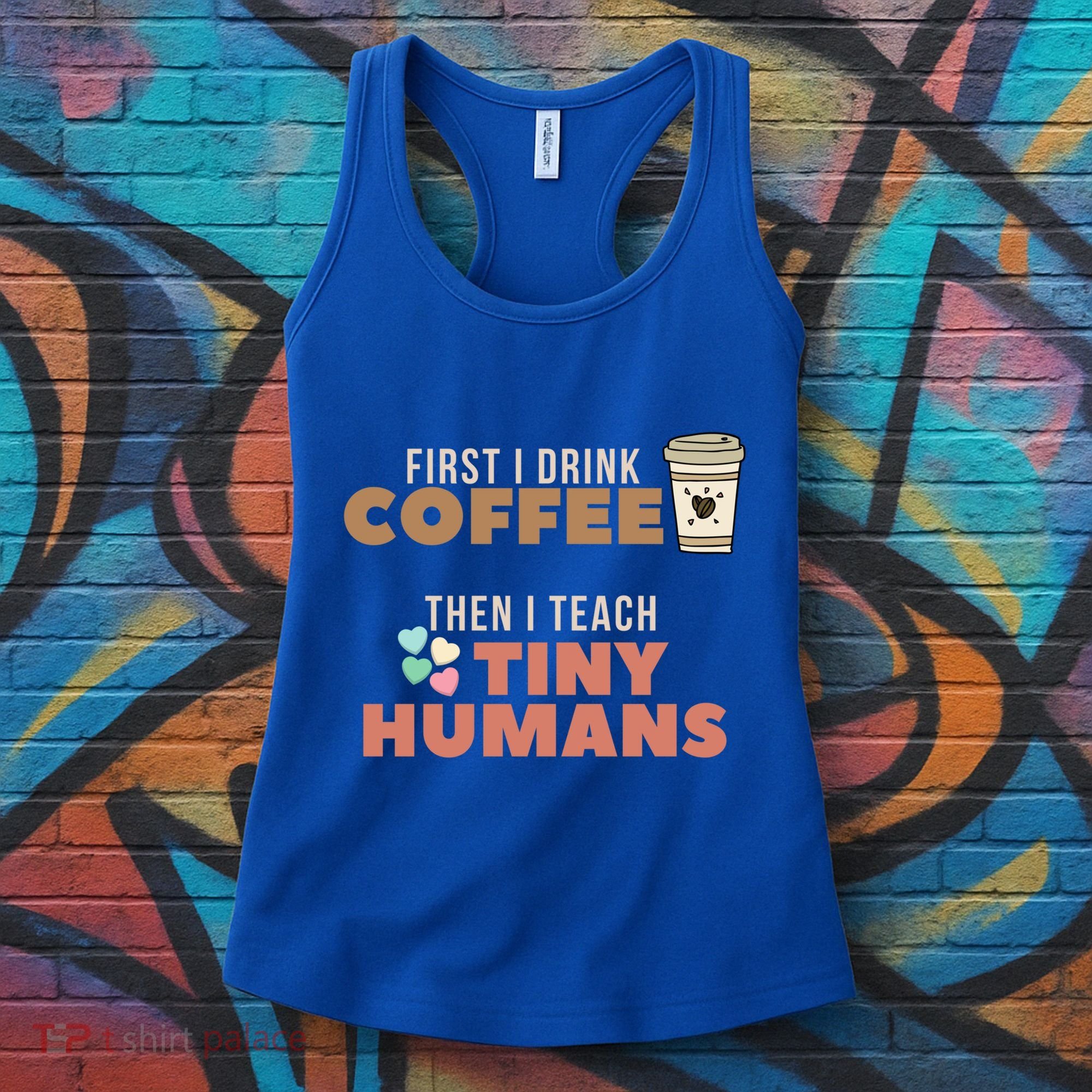 I Teach Tiny Hu Back To School Preschool Daycare Teacher Cool Gift Women's Tank Top